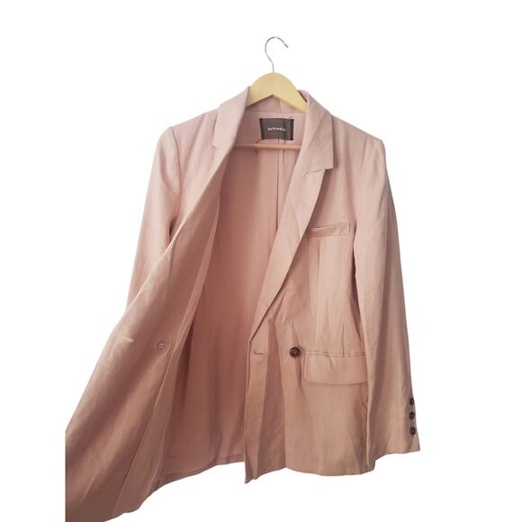 Reformation Verano Blazer 100% Linen Pink Size Small - Picture 8 of 10